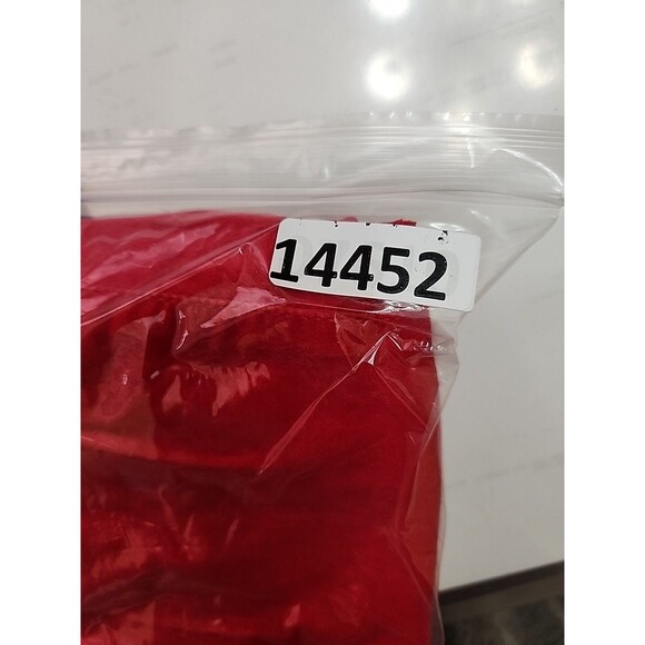 St Johns Bay Wide Leg Velvet Pants Womens 12 Red Comfort Waist Stretch NEW - Picture 12 of 12